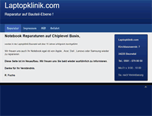 Tablet Screenshot of laptopklinik.com